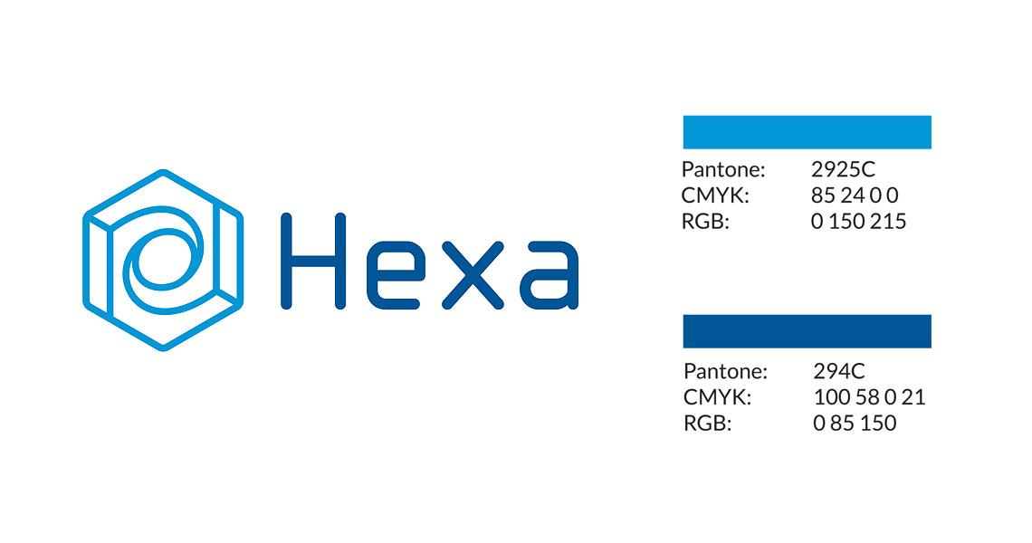 Hexa Logo Design Colors