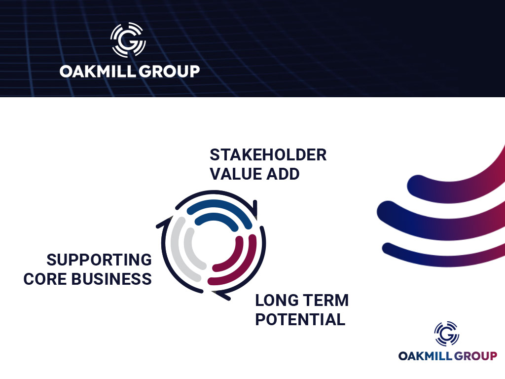 Oakmill Group Company Design element