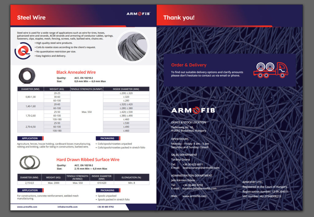 Armofib Company Brochure Design Page 6