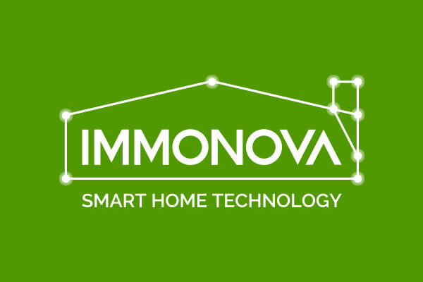 Immonova logo design