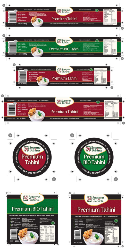 Sesame Tahina Identity, Branding & Product Label Design