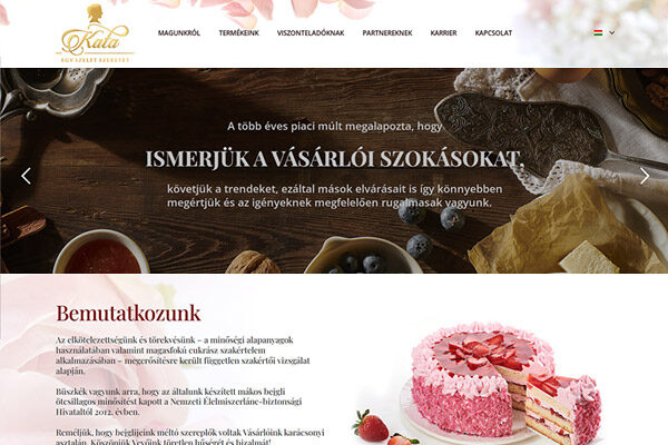 Kata Website Design Frontpage Screenshot