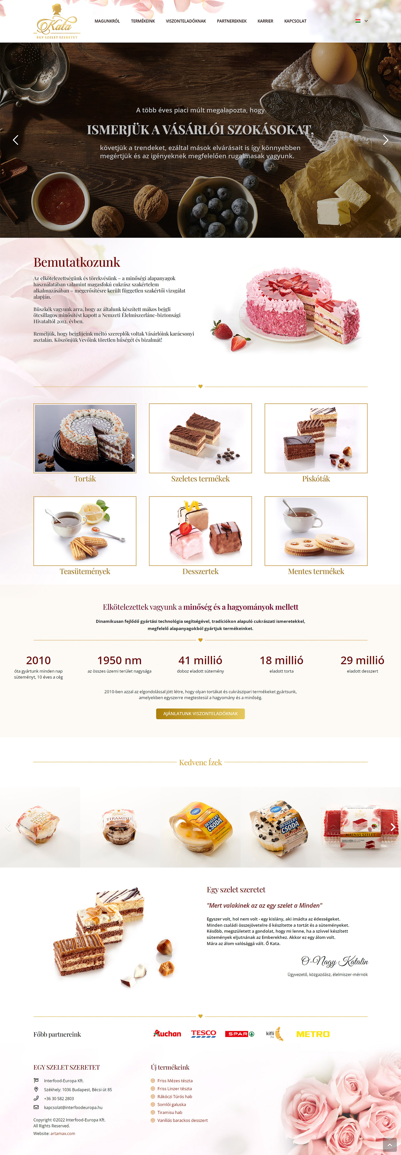 Kata Website Design Screenshot