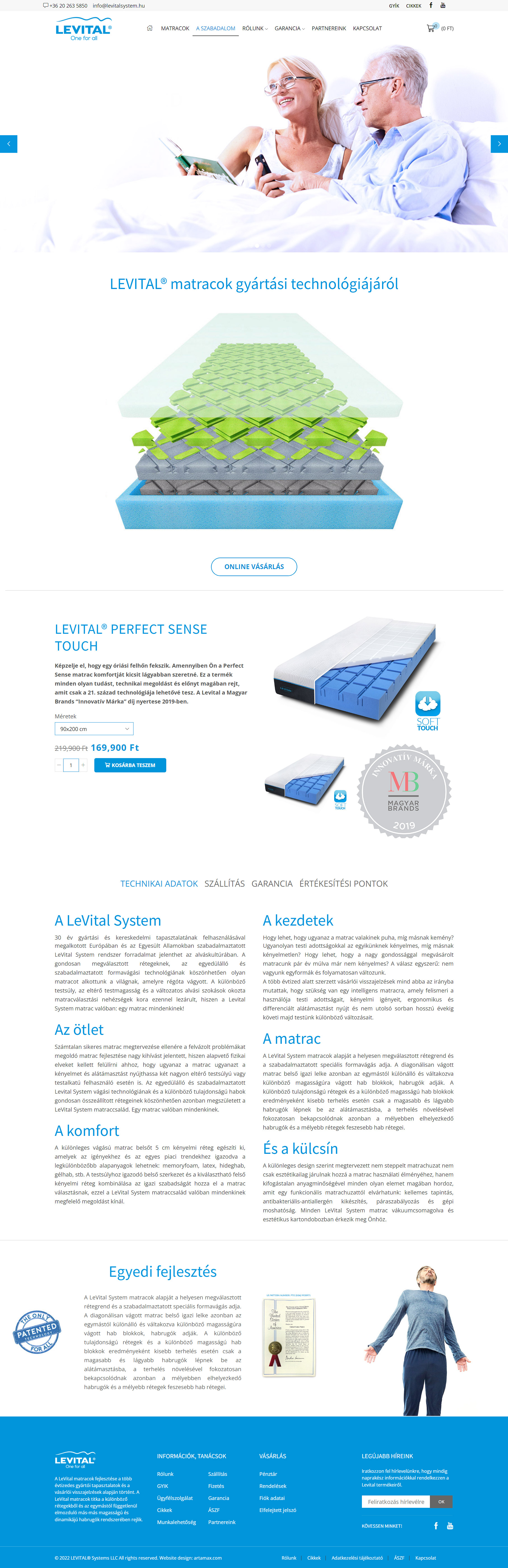 Levital Website Design Screenshot