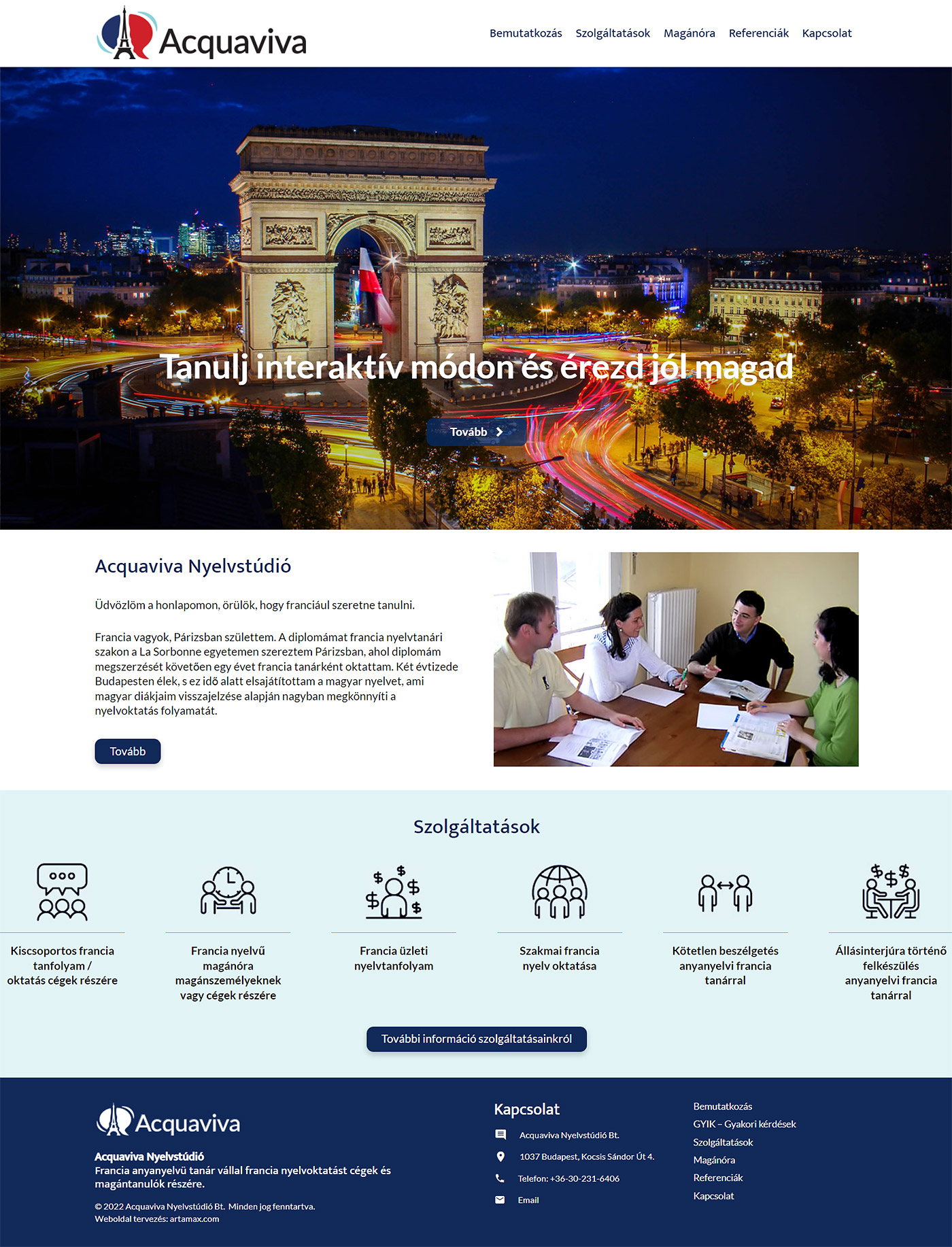 Acquaviva Logo and Website Design