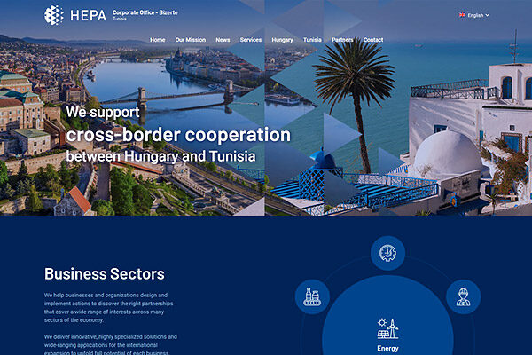 HEPA Tunisia Website Design Screenshot