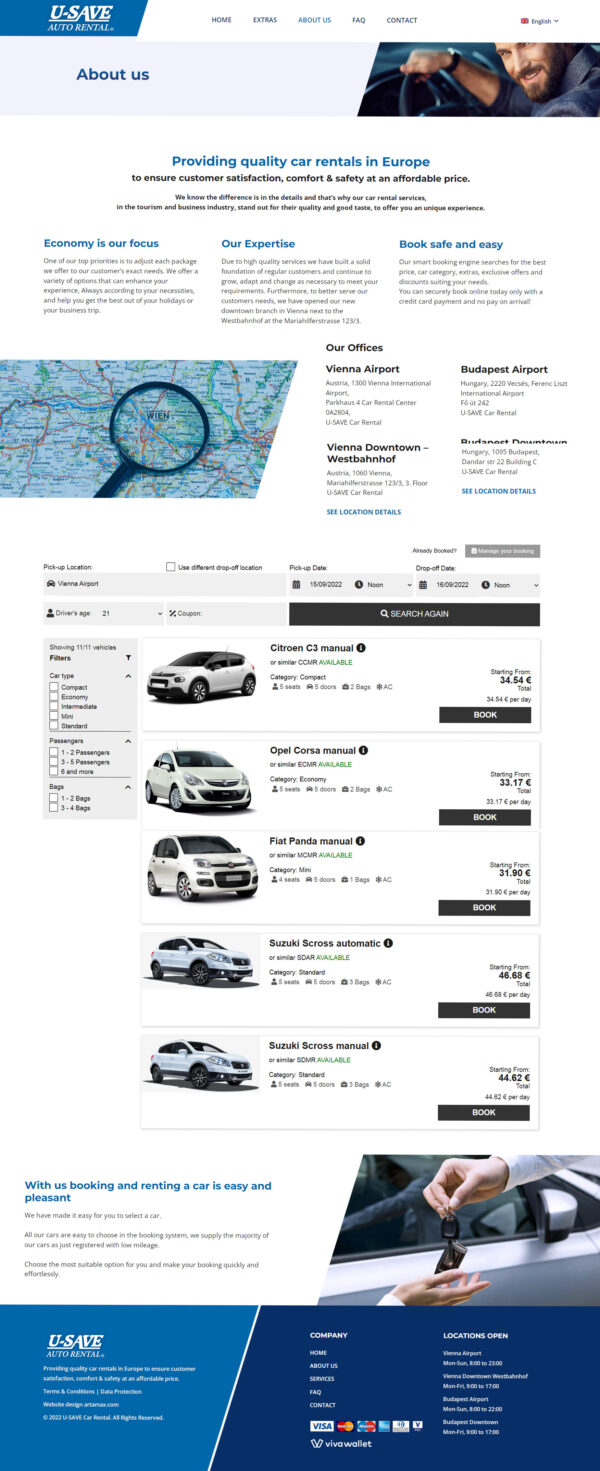 USave site Design & Development. Artamax Budapest Professional Logo, Brand Identity