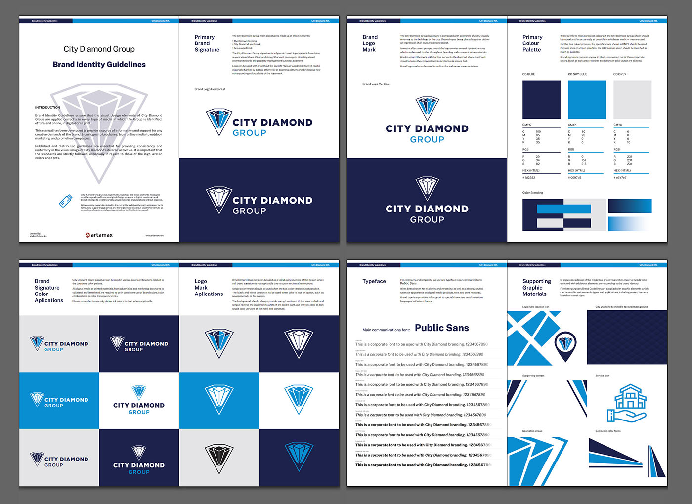 city diamond identity design guidelines